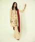 Women's Winter Unstitched Khaddar Off White 3 Piece Suit